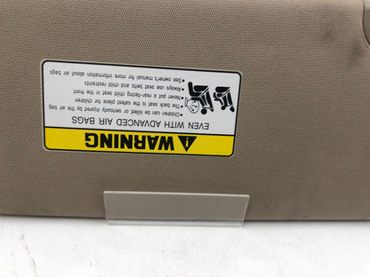 2013-2019 Hyundai Santa Fe Passenger Sun Visor Beige Illuminated OEM A02B32040