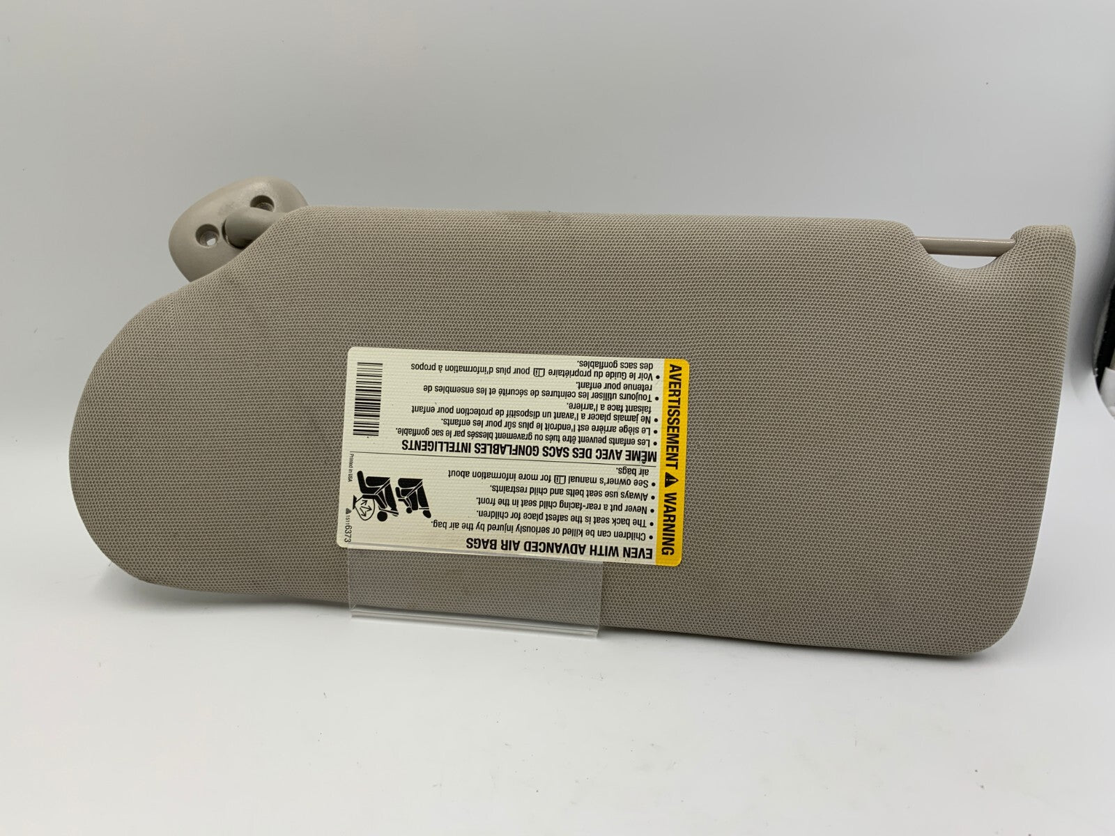 2005-2008 Pontiac Grand Prix Passenger Sun Visor Gray OEM C02B40029