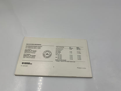 1993 Dodge Intrepid Owners Manual Set with Case OEM D04B37080