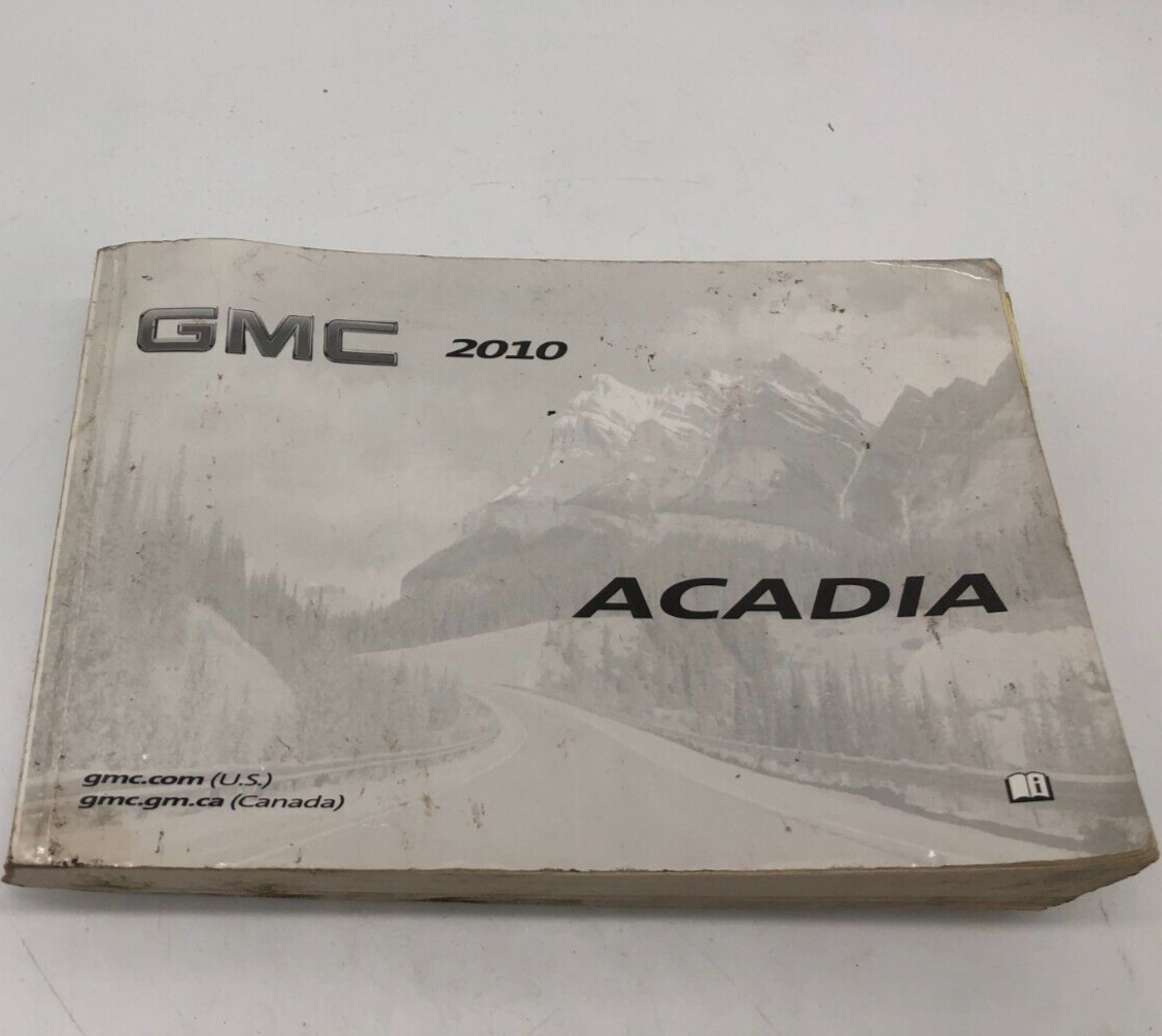 2010 GMC Acadia Owners Manual OEM B01B54002