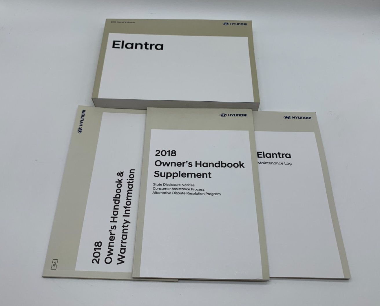 2018 Hyundai Elantra Owners Manual Set OEM C03B49004