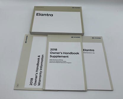 2018 Hyundai Elantra Owners Manual Set OEM C03B49004