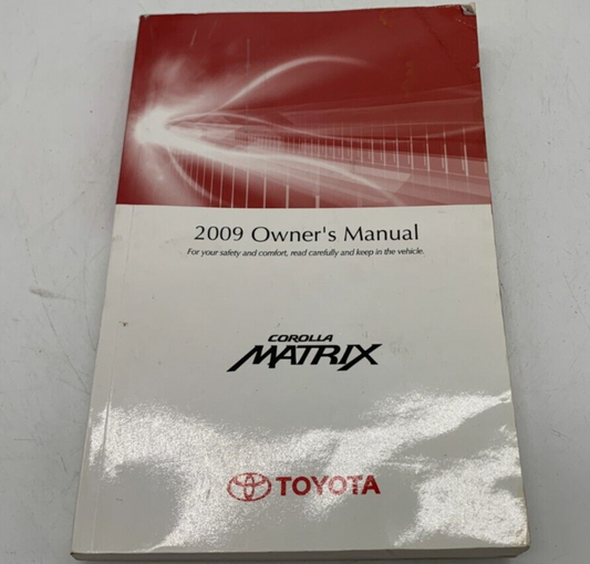 2009 Toyota Corolla Corolla Matrix Owners Manual OEM A04B17084