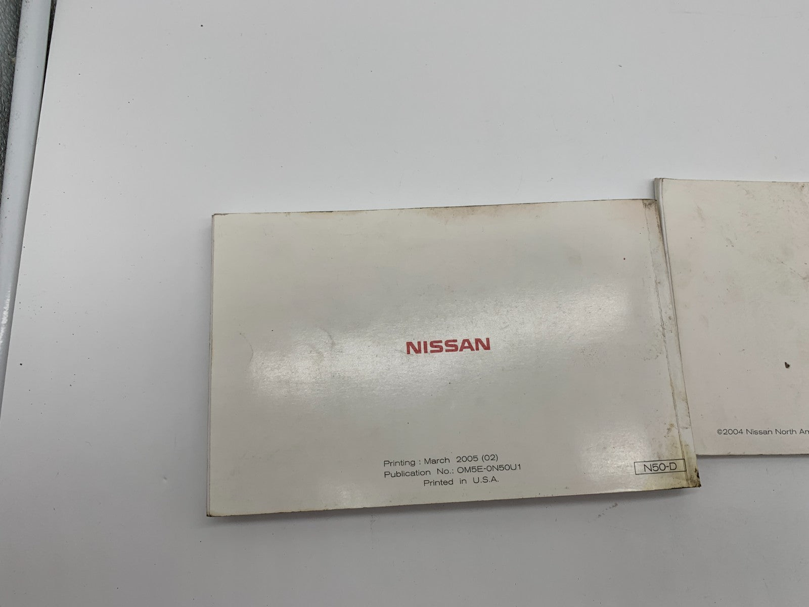 2005 Nissan Xterra Owners Manual Set OEM A01B44011