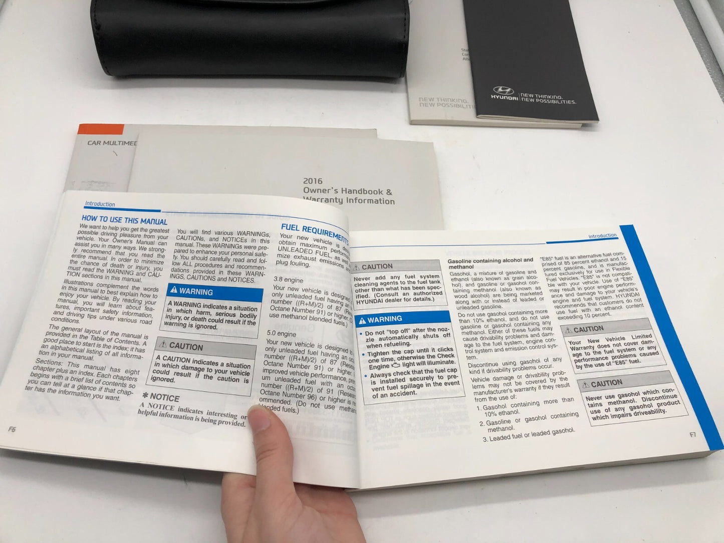 2016 Hyundai Genesis Coupe Owners Manual Guide Set with Case OEM A02B49039