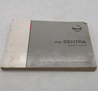2008 Nissan Sentra Owners Manual OEM A02B19006