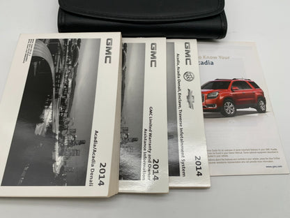 2014 GMC Acadia Denali Owners Manual Set with Case OEM B04B55051