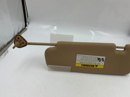 2011-2015 Hyundai Sonata Passenger Sun Visor Tan Illuminated OEM D04B67001