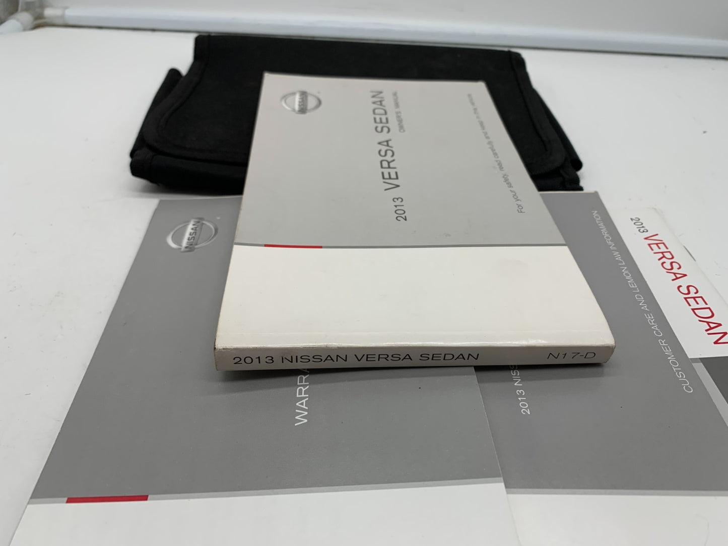 2013 Nissan Versa Sedan Owners Manual Set with Case OEM