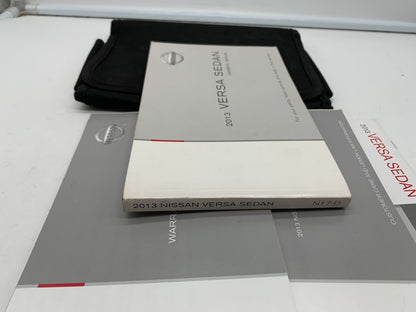 2013 Nissan Versa Sedan Owners Manual Set with Case OEM