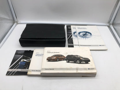 2012 Subaru Legacy Owners Manual Set with Case OEM A02B02024
