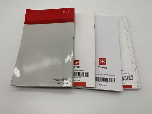 2022 Toyota Corolla Owners Manual Set OEM C04B38004