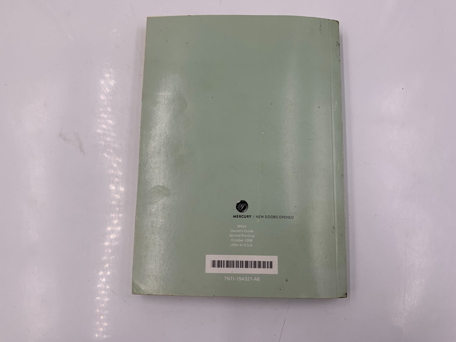 2007 Mercury Milan Owners Manual OEM A04B19062