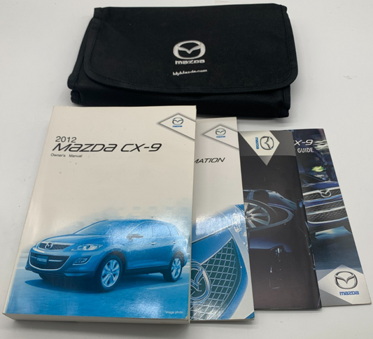 2012 Mazda CX-9 CX9 Owners Manual Set with Case OEM C02B35006