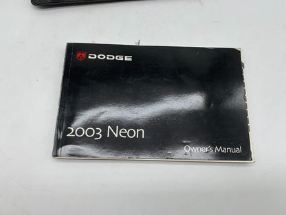 2003 Dodge Neon Owners Manual Set with Case OEM C03B56021