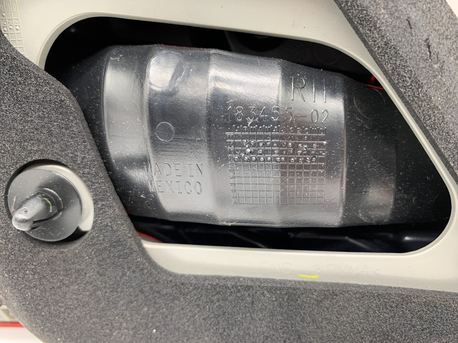 2013-2015 Nissan Sentra Passenger Side Inner Trunk Lid Tail Light OEM B03B28003