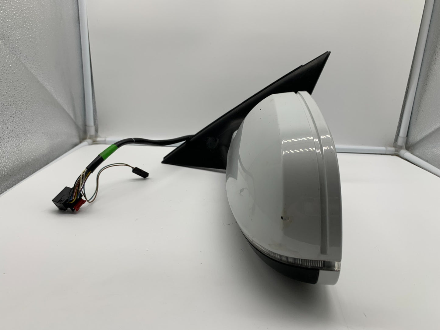 2010-2016 Audi A4 Driver Side View Power Door Mirror White OEM B04B49010