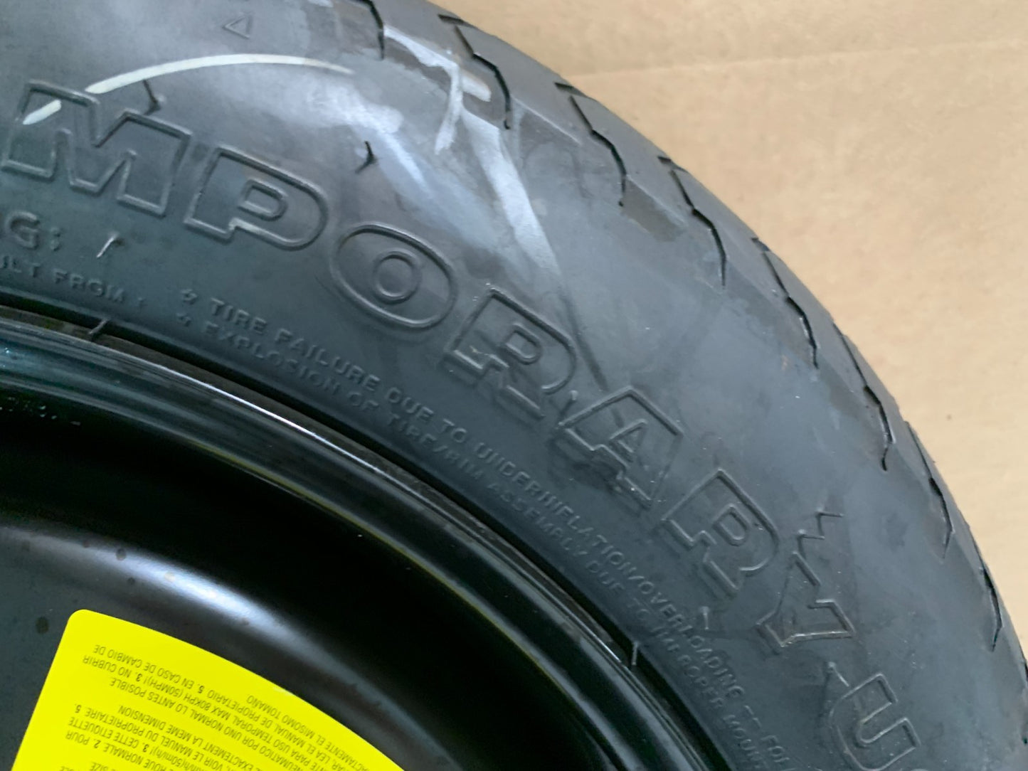 2015-2020 Hyundai Sonata 16" Spare Tire Wheel Compact Donut T125/80D16 OEM