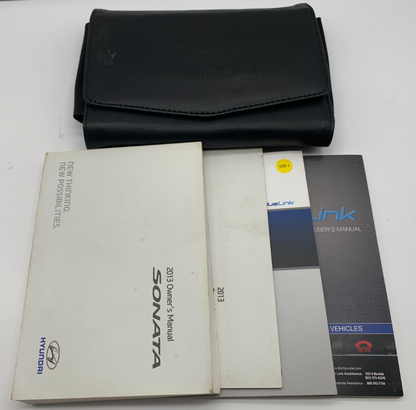 2013 Hyundai Sonata Owners Manual Set with Case OEM C03B22055