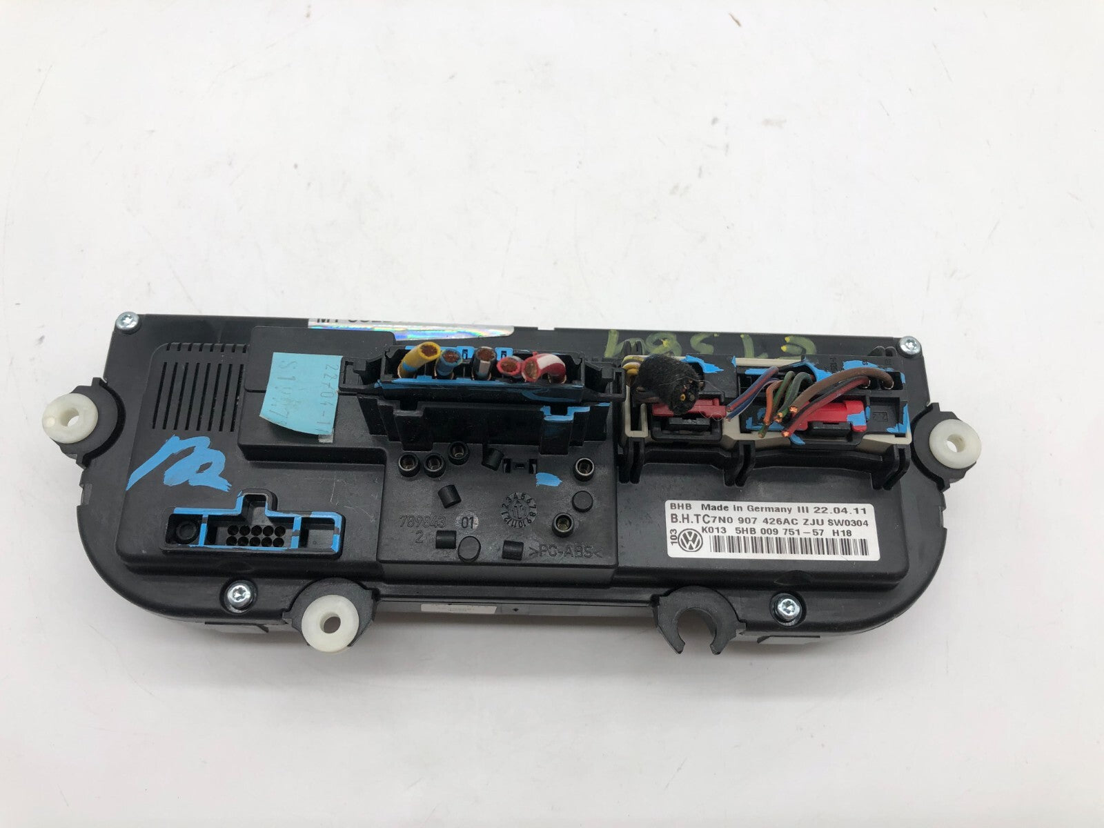 2011-2012 Volkswagen CC AC Heater Climate Control Unit OEM A02B16006