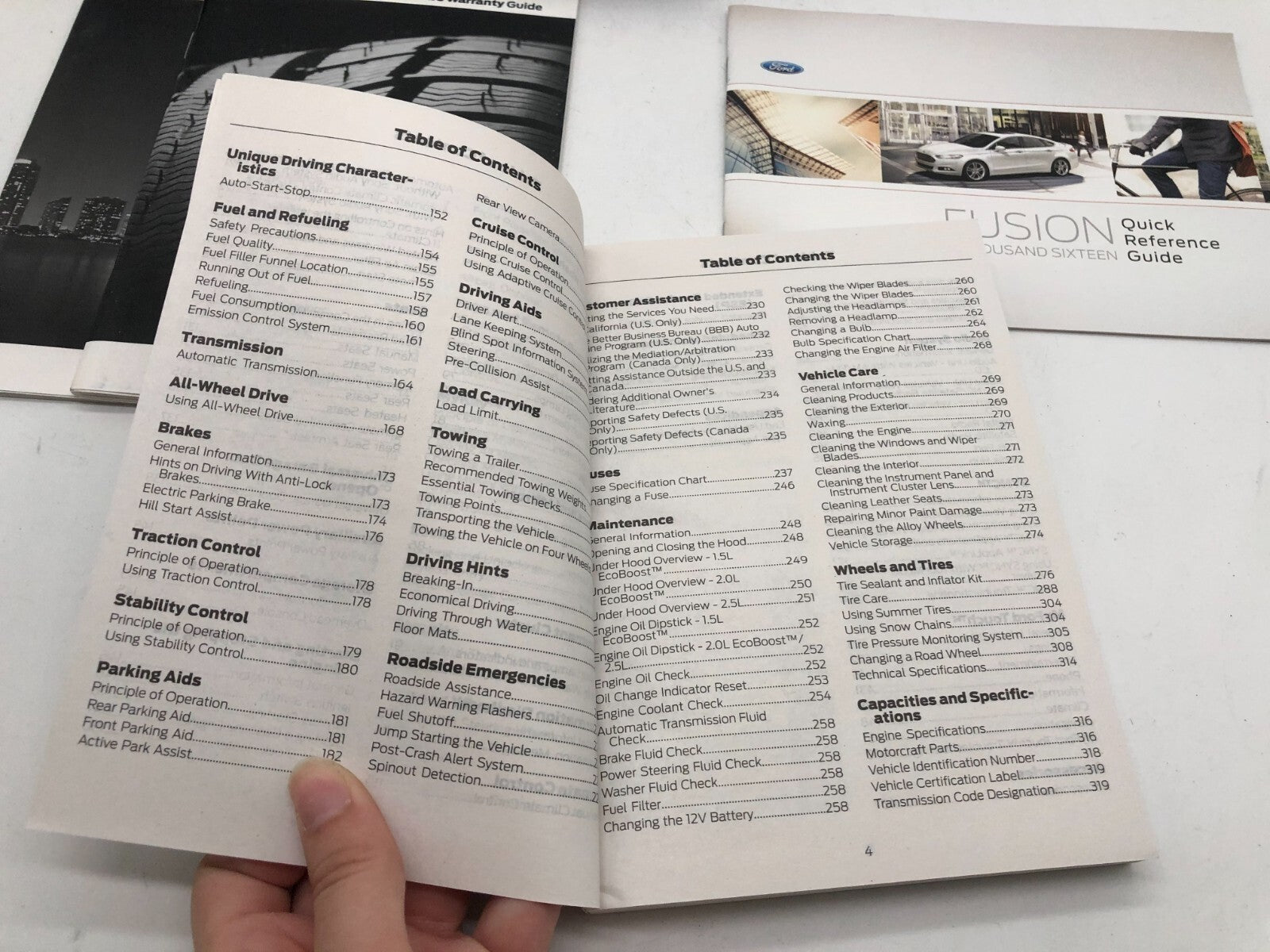 2016 Ford Fusion Owners Manual Set with Case OEM D03B67014