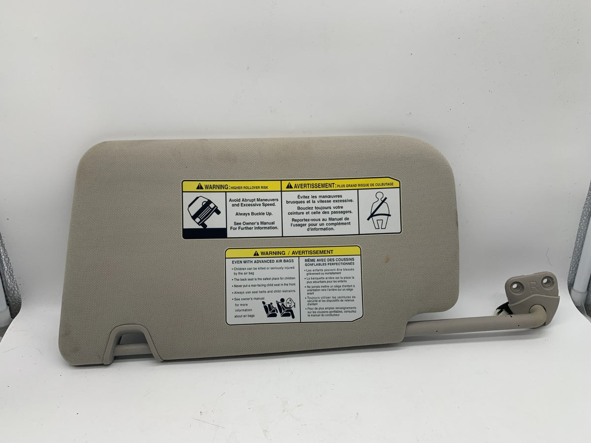 2014-2017 Nissan Rogue Passenger Sun Visor Gray Illuminated OEM A02B51078