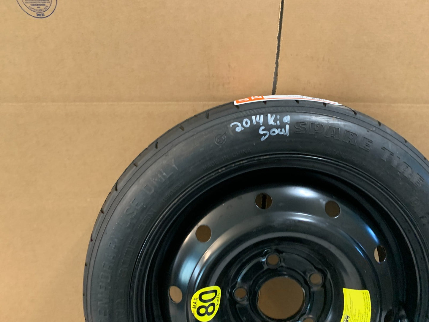 2010-2014 Kia Forte Soul 15" Spare Tire Compact Donut Wheel T125/80D15