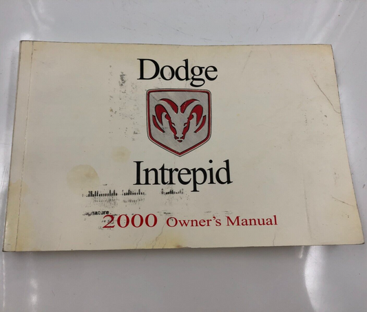 2000 Dodge Intrepid Owners Manual OEM D01B46086