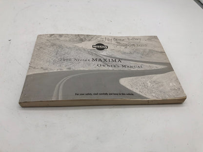 2000 Nissan Maxima Owners Manual OEM D04B70012