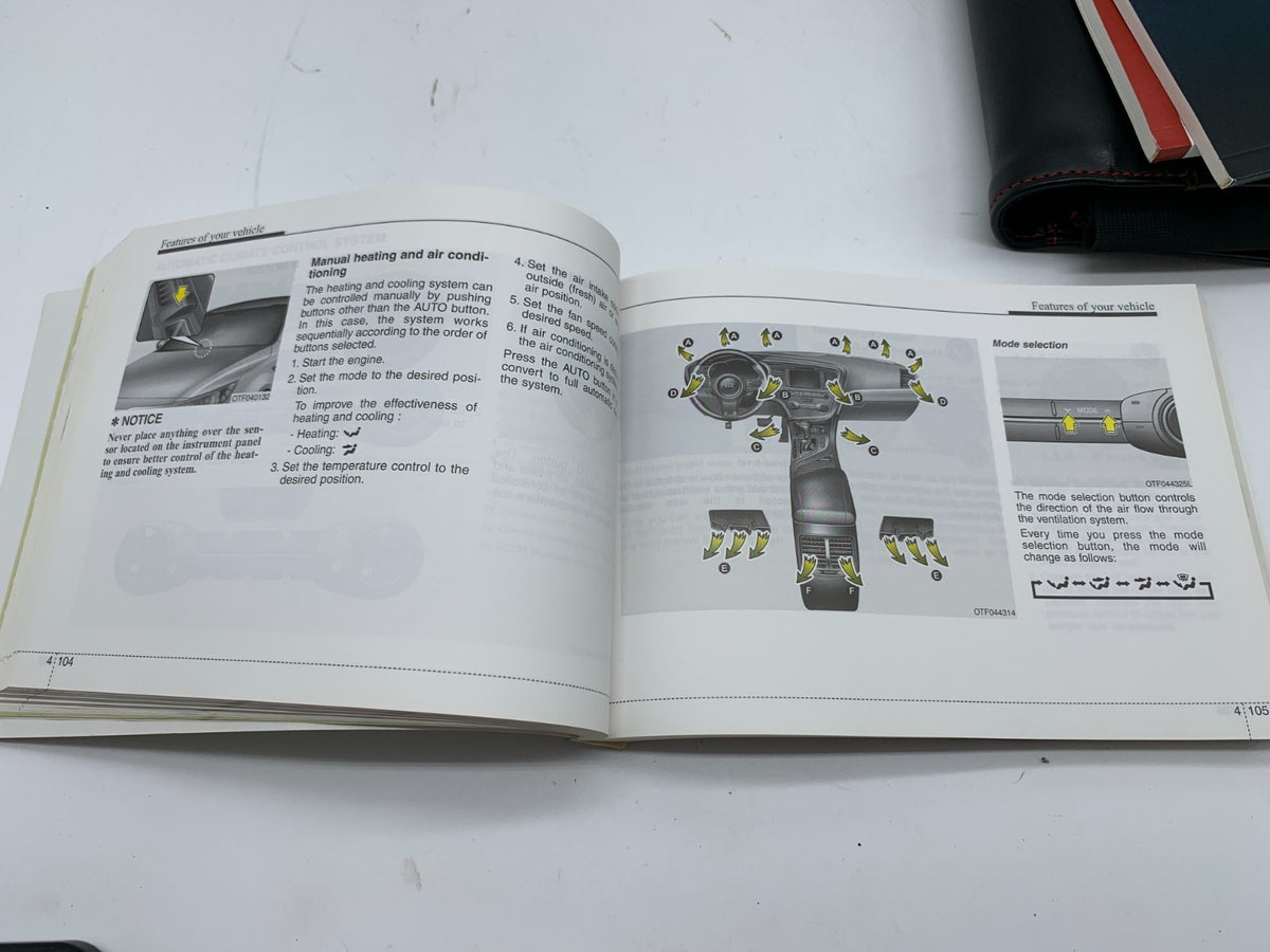 2015 Kia Optima Hybrid Owners Manual Set with Case OEM R01B25019