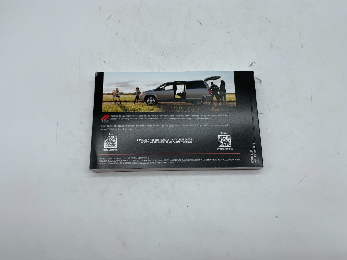 2020 Dodge Caravan Owners Manual OEM B03B51011