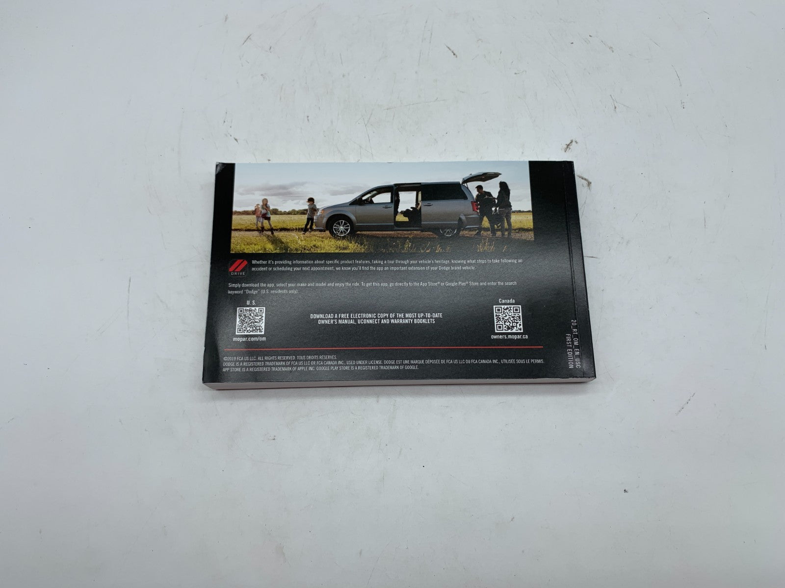2020 Dodge Caravan Owners Manual OEM B03B51011