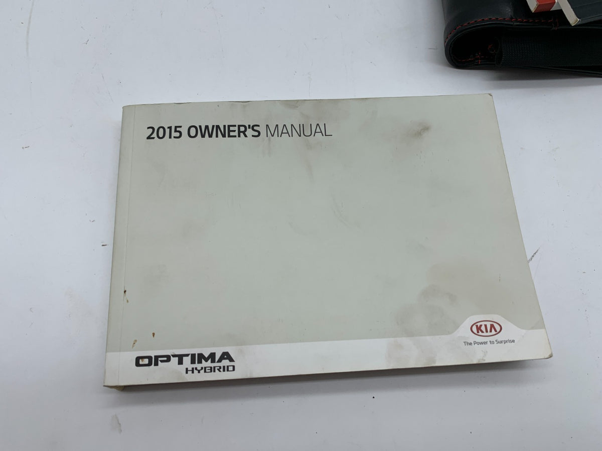 2015 Kia Optima Hybrid Owners Manual Set with Case OEM R01B25019