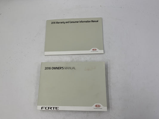 2016 Kia Forte Owners Manual Set OEM R01B27001