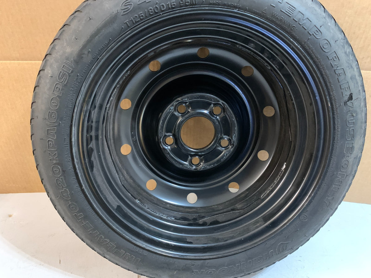 2010-2014 Kia Forte Soul 15" Spare Tire Compact Donut Wheel T125/80D15 OEM