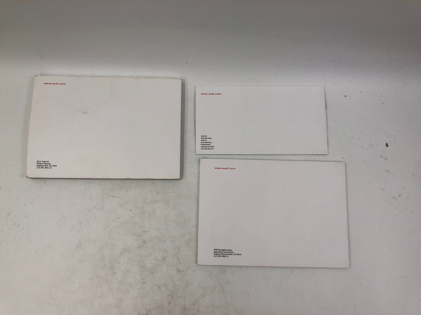 2011 Audi A4 Owners Manual Set OEM B02B36085