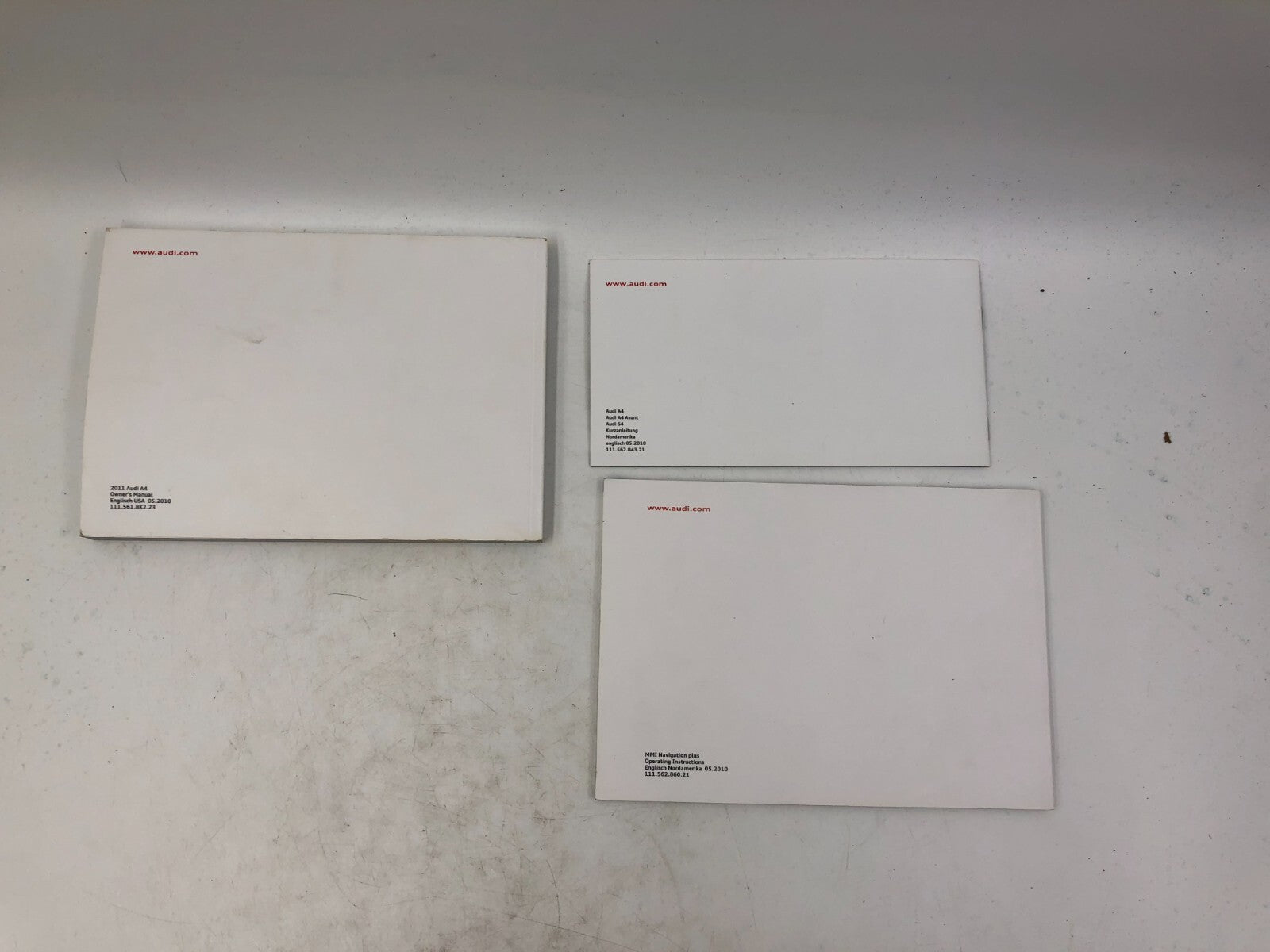 2011 Audi A4 Owners Manual Set OEM B02B36085
