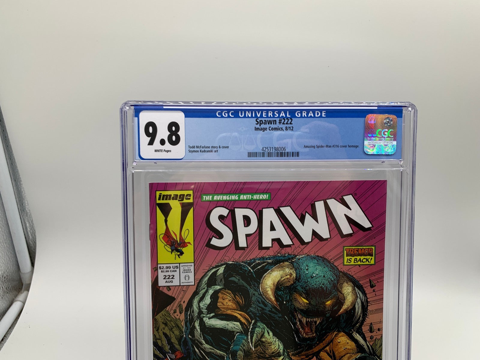Spawn #222 CGC 9.8 ASM #316 Homage Cover Todd McFarlane