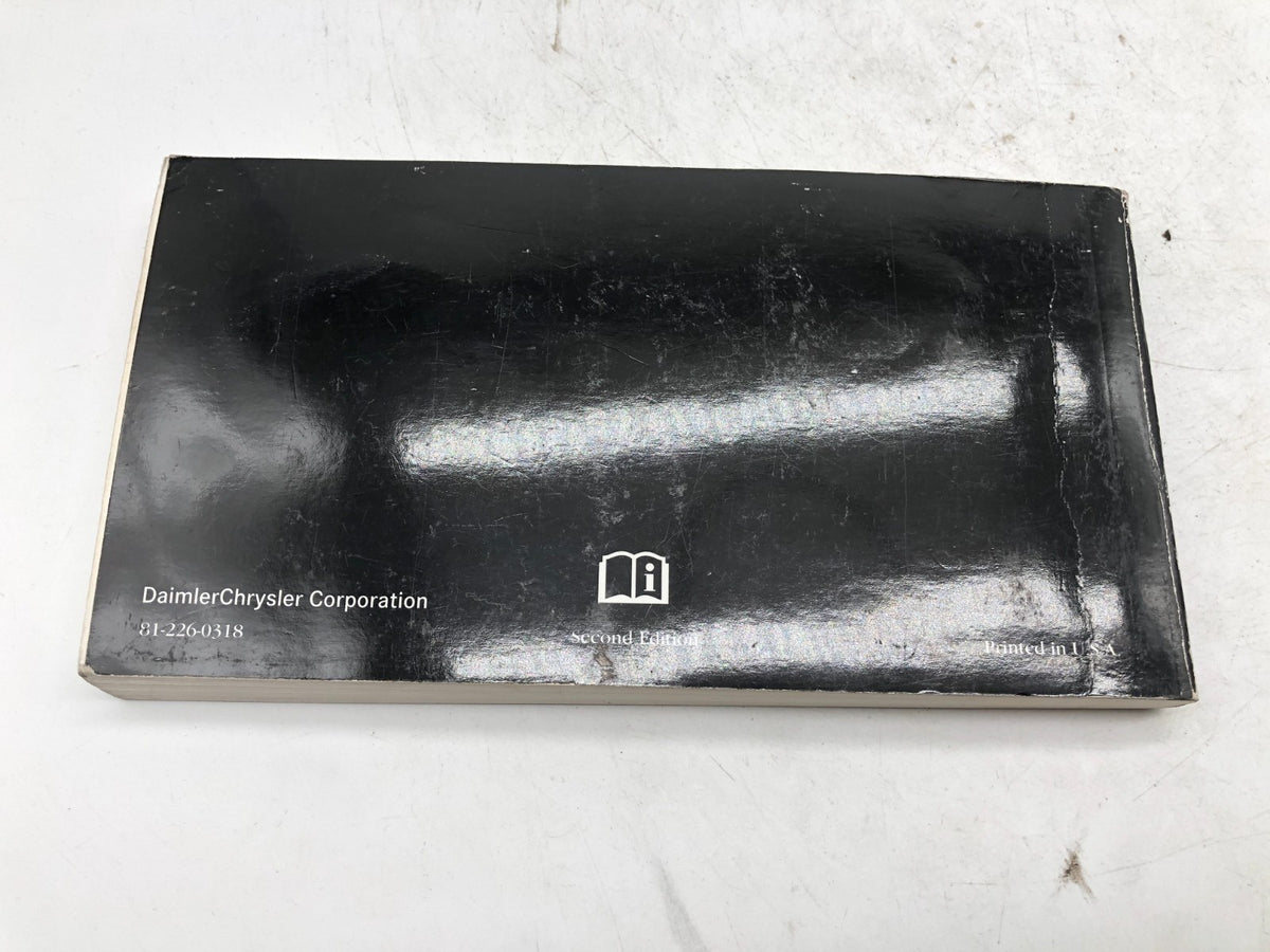 2003 Dodge Caravan Owners Manual OEM A02B42006