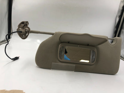 2006-2007 Cadillac DTS Driver Sun Visor Beige Illuminated OEM B02B03025