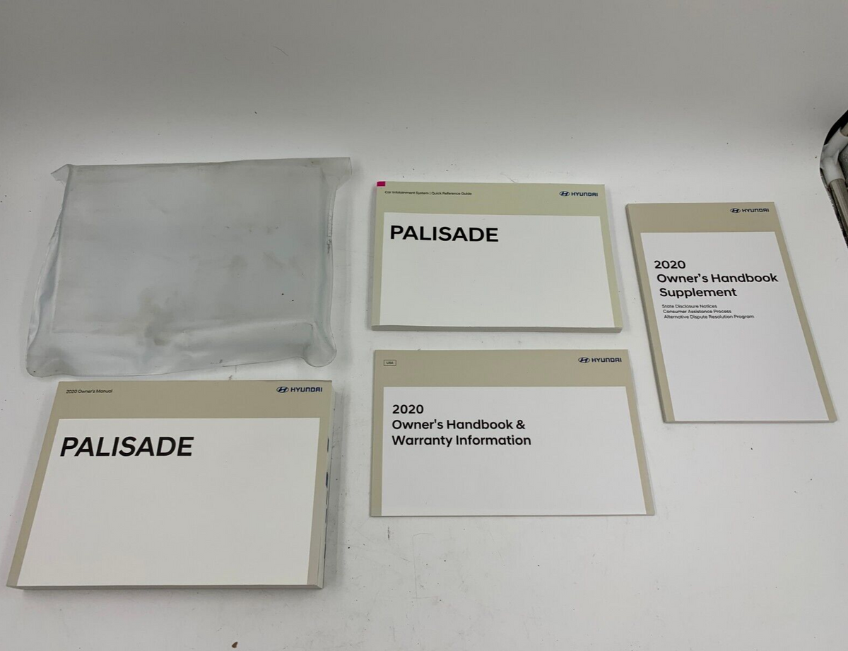 2020 Hyundai Palisade Owners Manual Set with Case OEM A03B07035