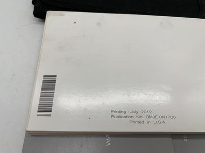 2013 Nissan Versa Sedan Owners Manual Set with Case OEM