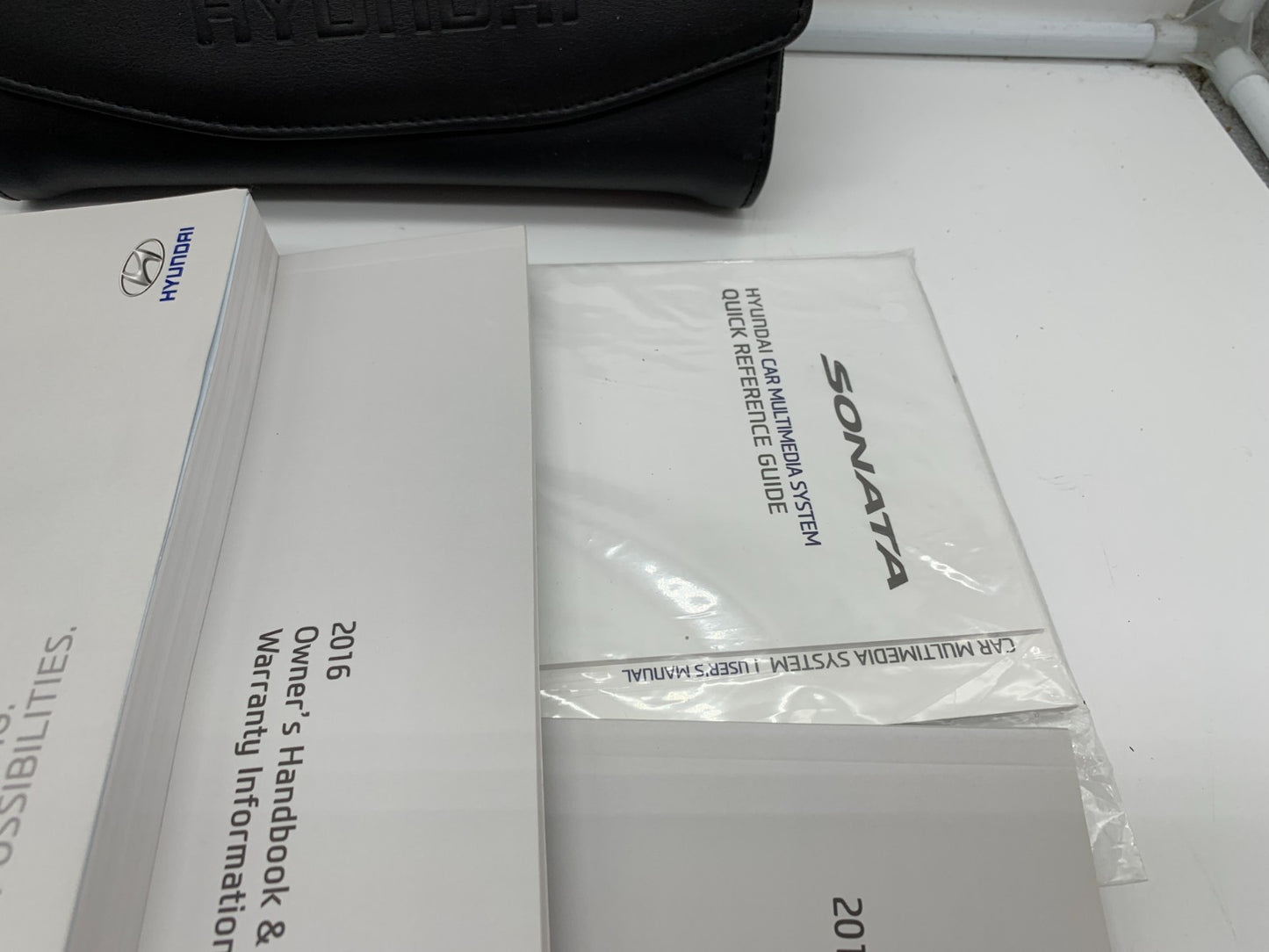 2016 Hyundai Sonata Owners Manual Set with Case OEM