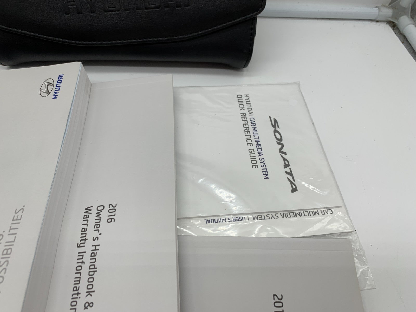 2016 Hyundai Sonata Owners Manual Set with Case OEM