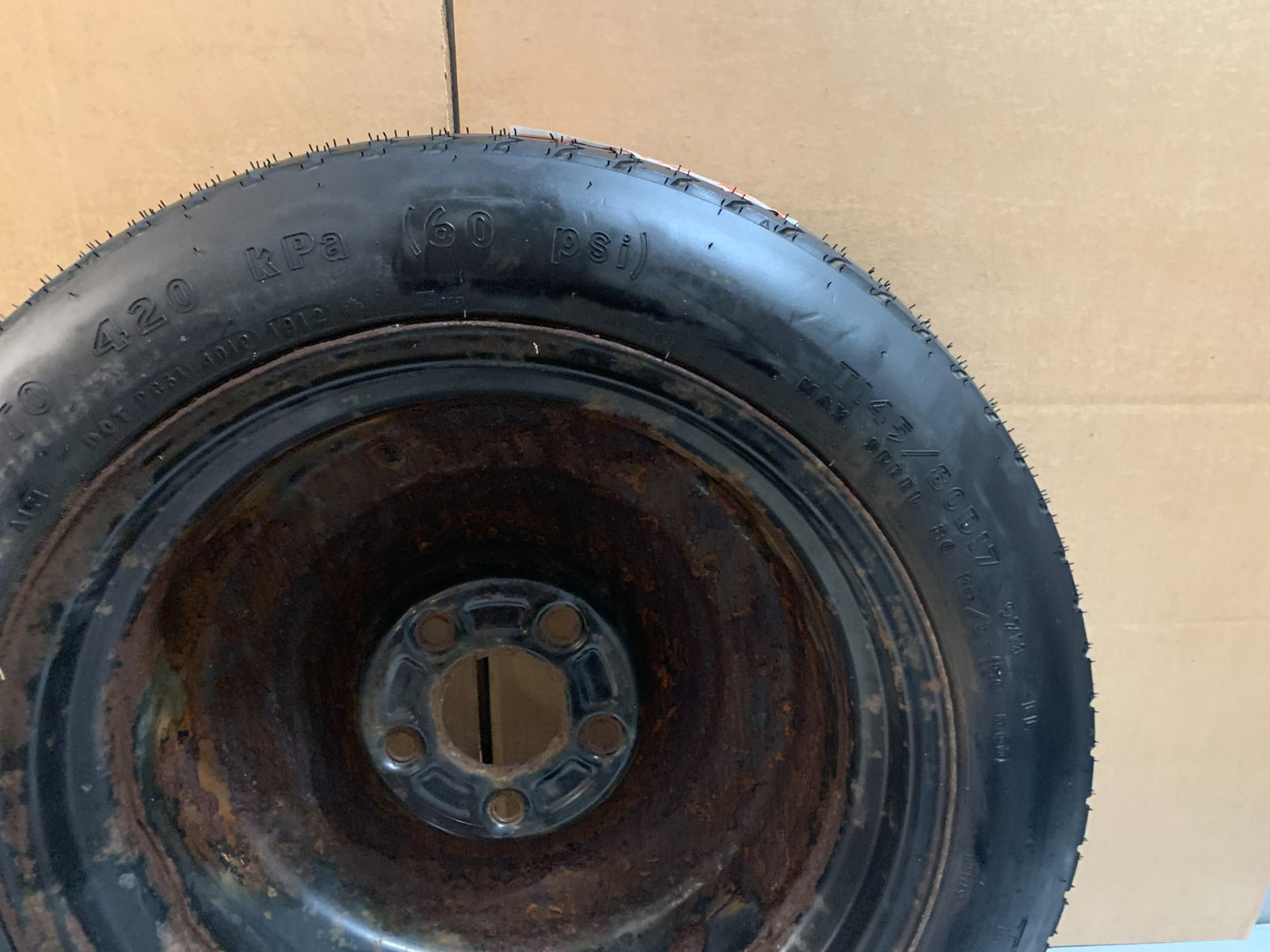 2012-2016 Chrysler Town & Country 17" Spare Tire Compact Donut T145/80D17 97M LL