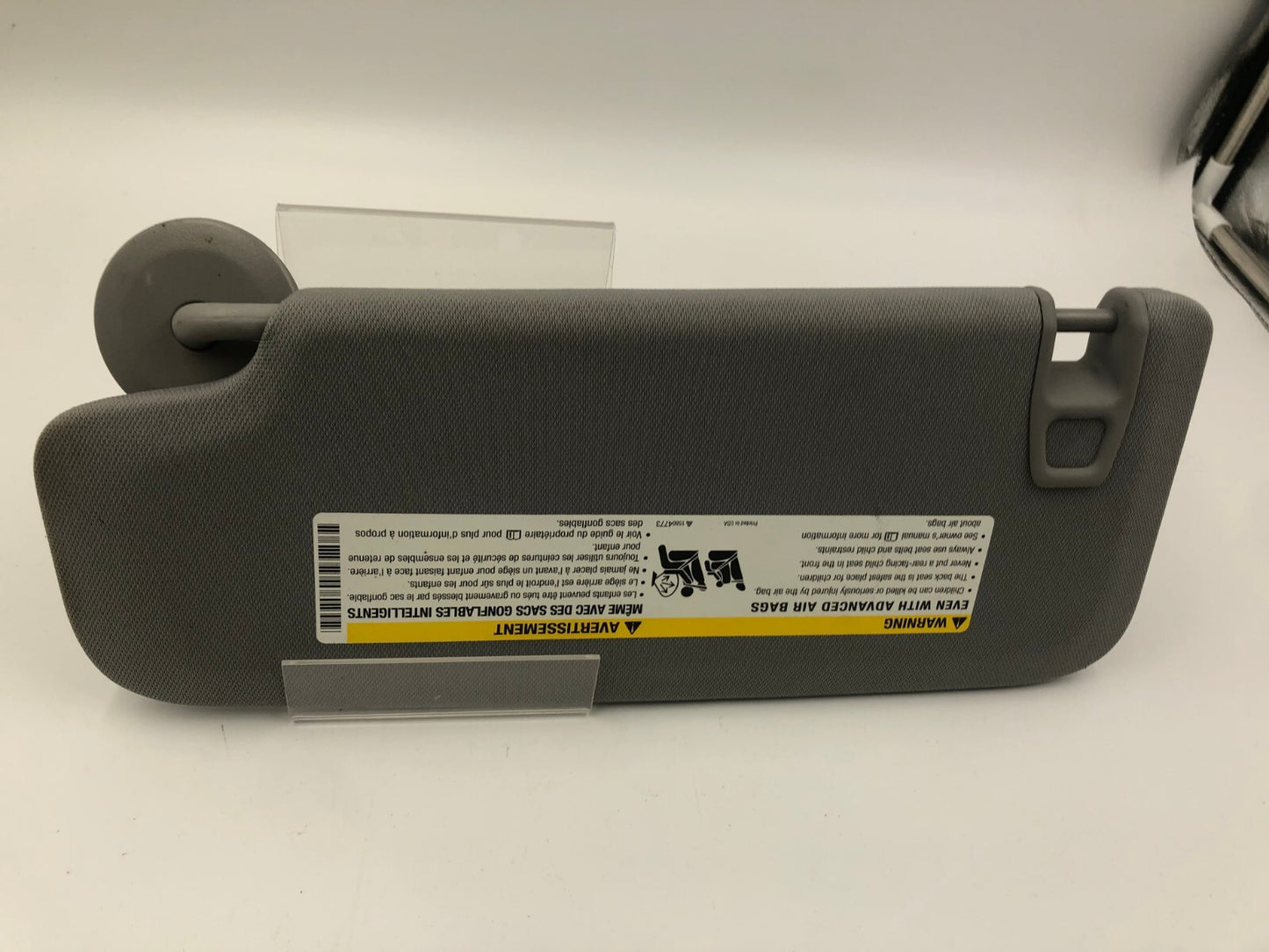 2016-2021 Chevrolet Malibu Passenger Sun Visor Gray OEM B04B22019