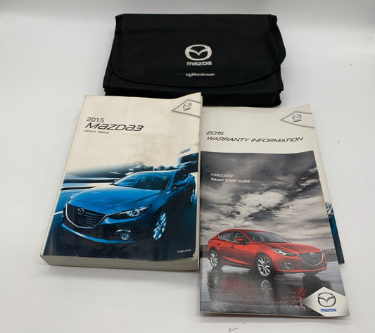2015 Mazda 3 Owners Manual Set with Case OEM B03B41080