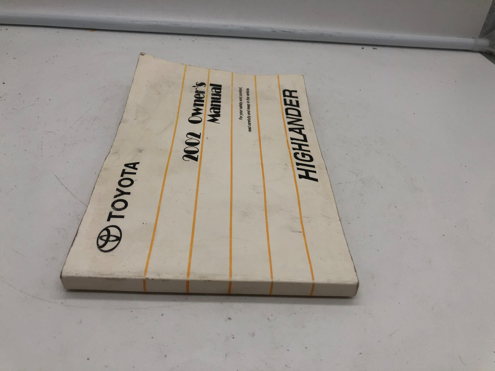 2002 Toyota Highlander Owners Manual OEM B02B08038