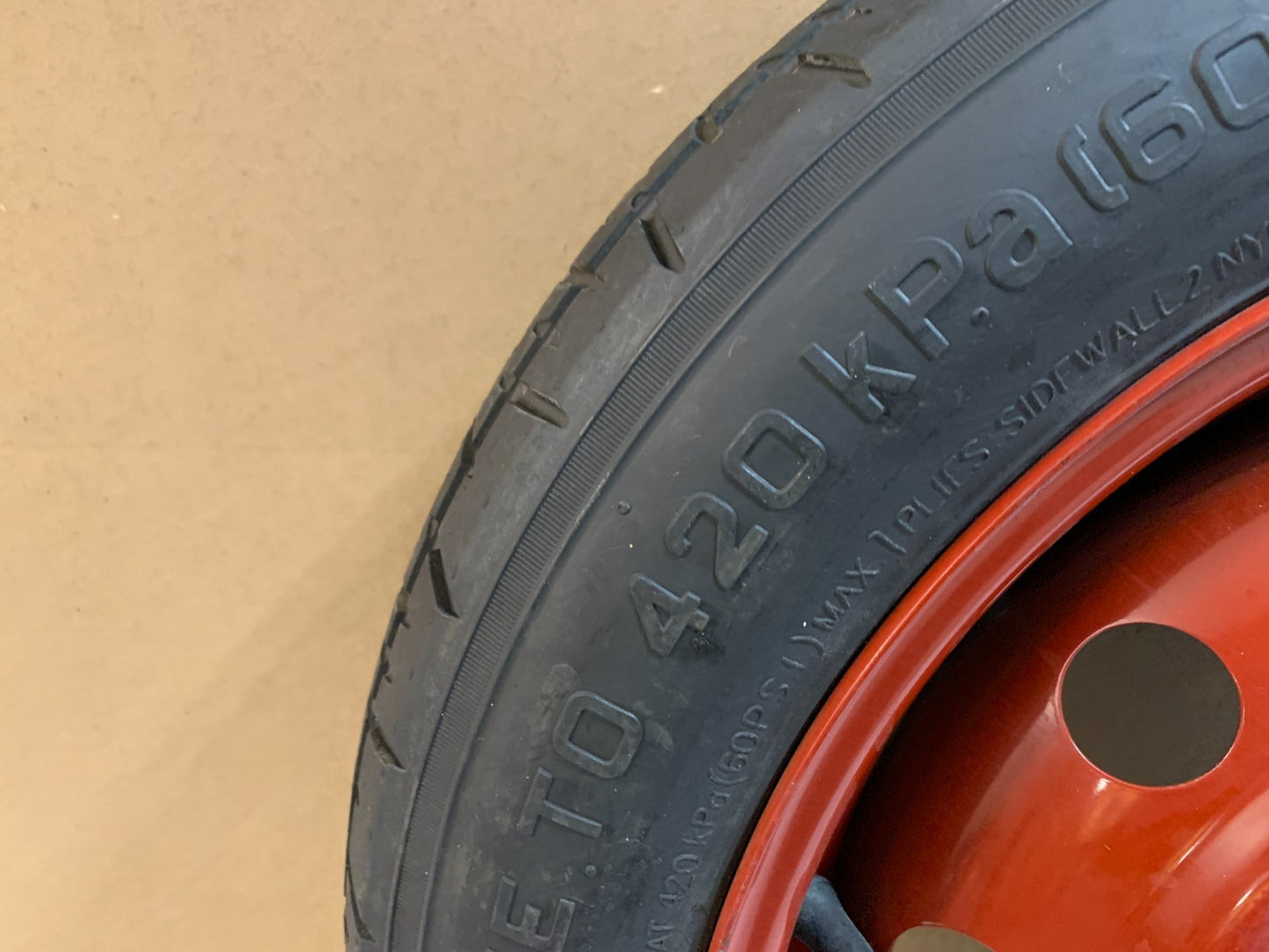 2010-2020 Kia Forte 15" Spare Tire Compact Donut Wheel T125/80D15 OEM