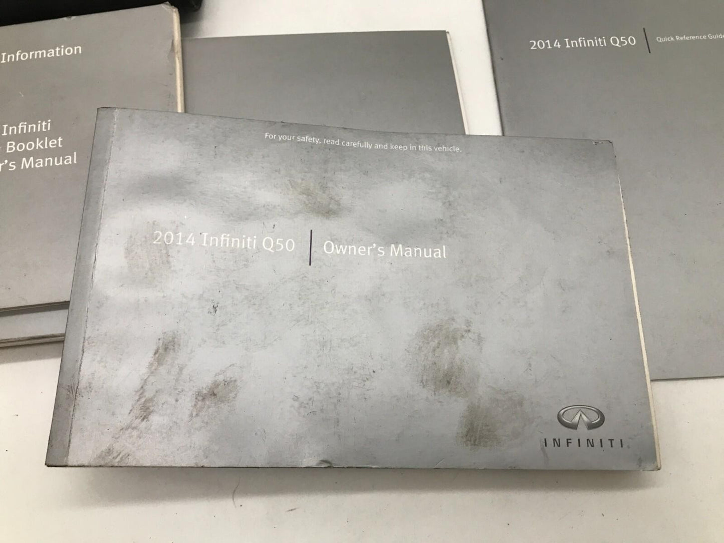 2014 Infiniti Q50 Q 50 Owners Manual Set with Case OEM D01B41066